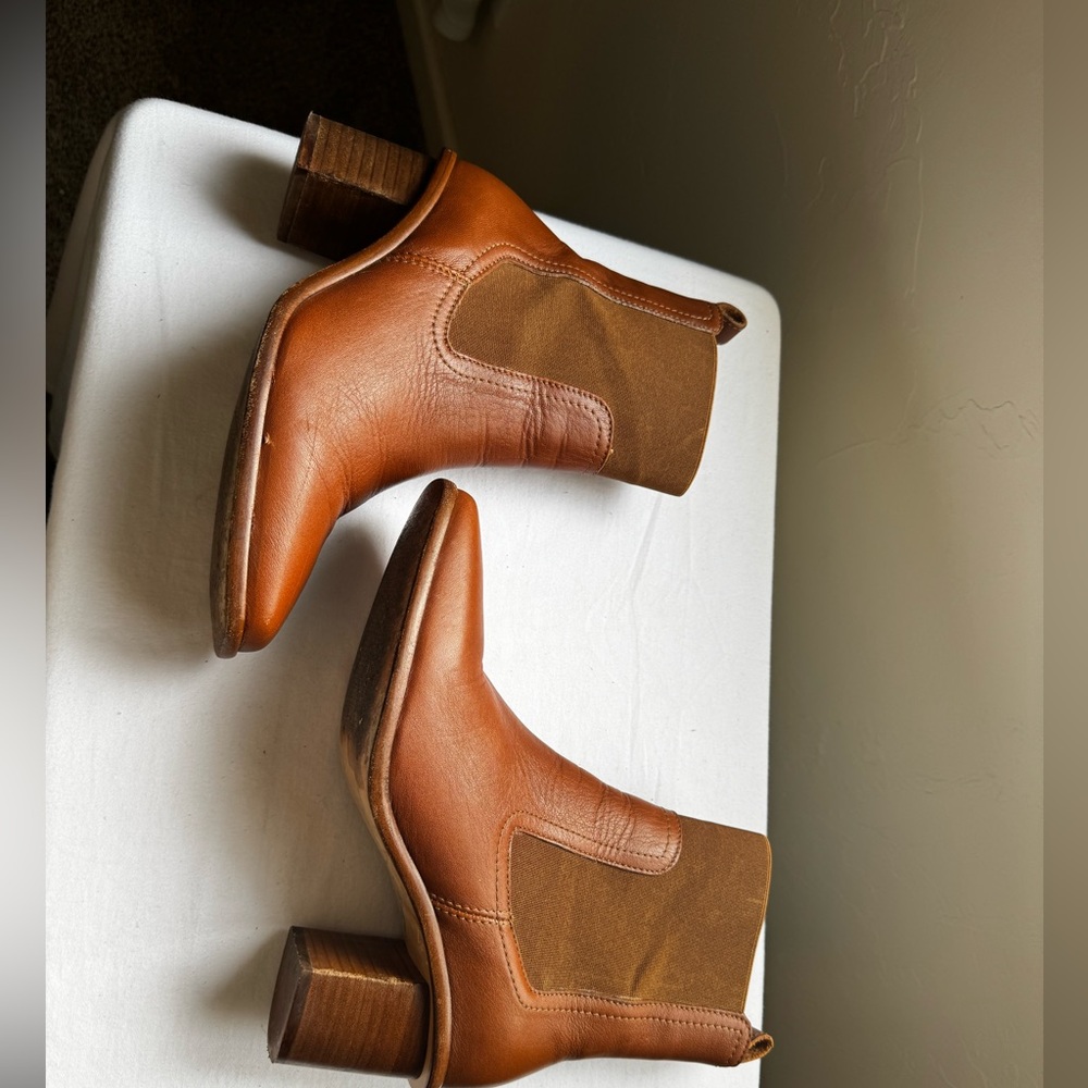 PATINA Portland Leather Goods VERO CHELSEA BOOT Size 7 TAWNY - Picture 5 of 11